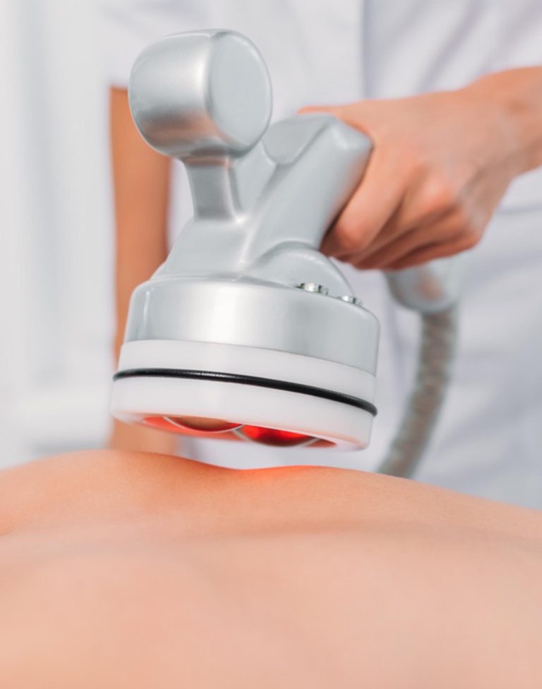 cropped shot of woman on massage table getting electrical massag Beşiktaş Güzellik Salonu